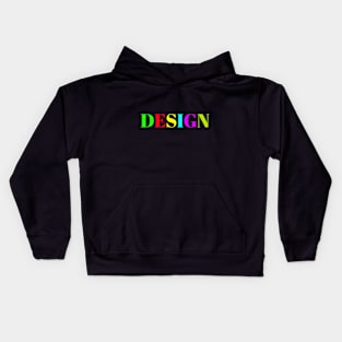 Colorful Word Design Kids Hoodie